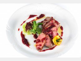 French Duck Breast with Cranberry Sauce
